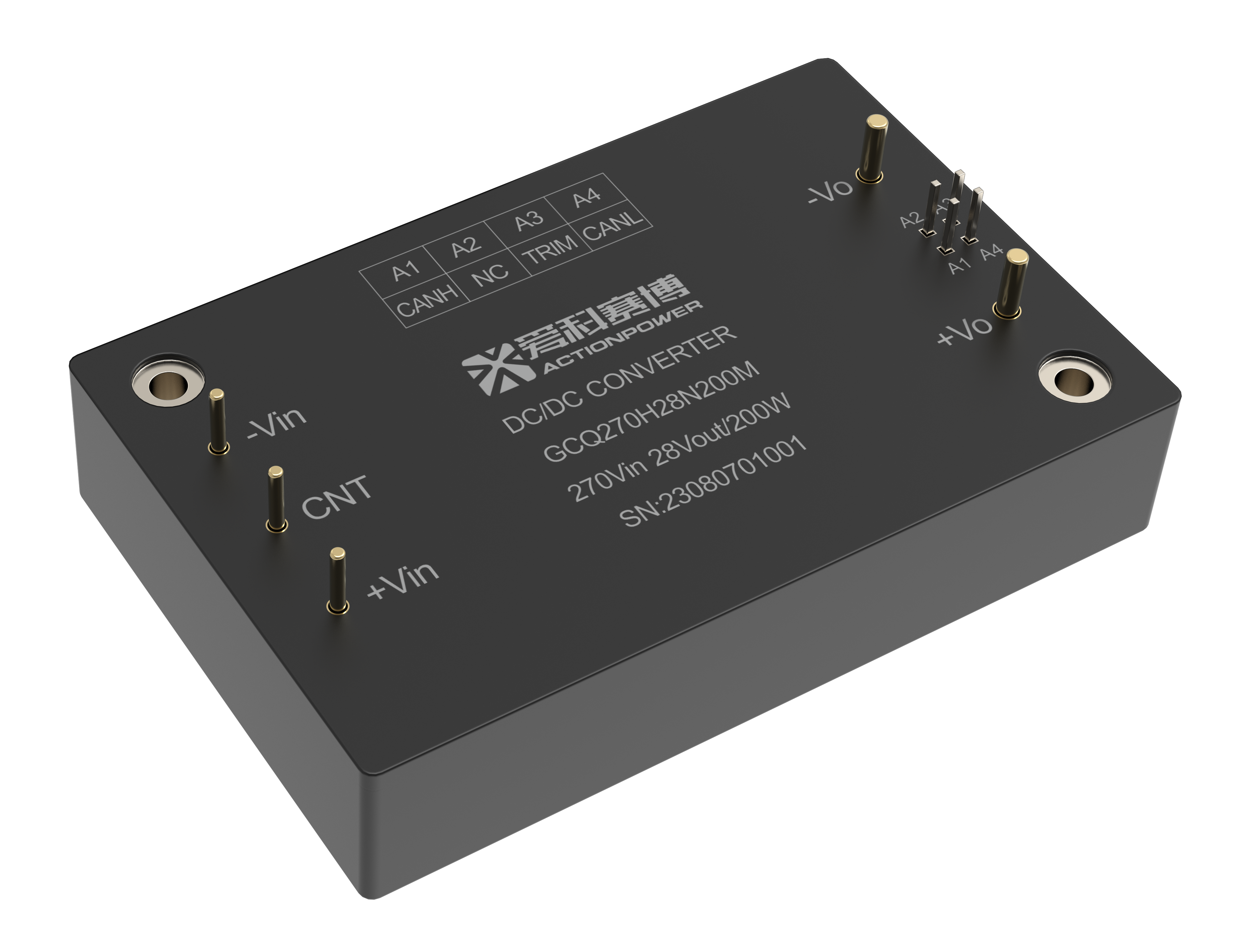 AKFCQ系列1/4磚模塊電源